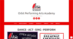 Desktop Screenshot of orbitperformingarts.com